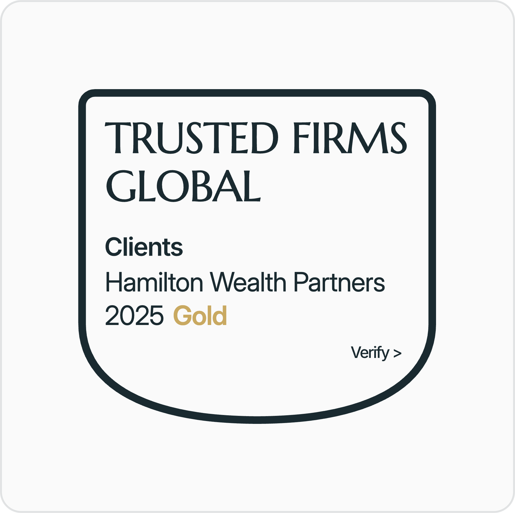 Trusted Firms 2026 — Clients — Hamilton Wealth Partners