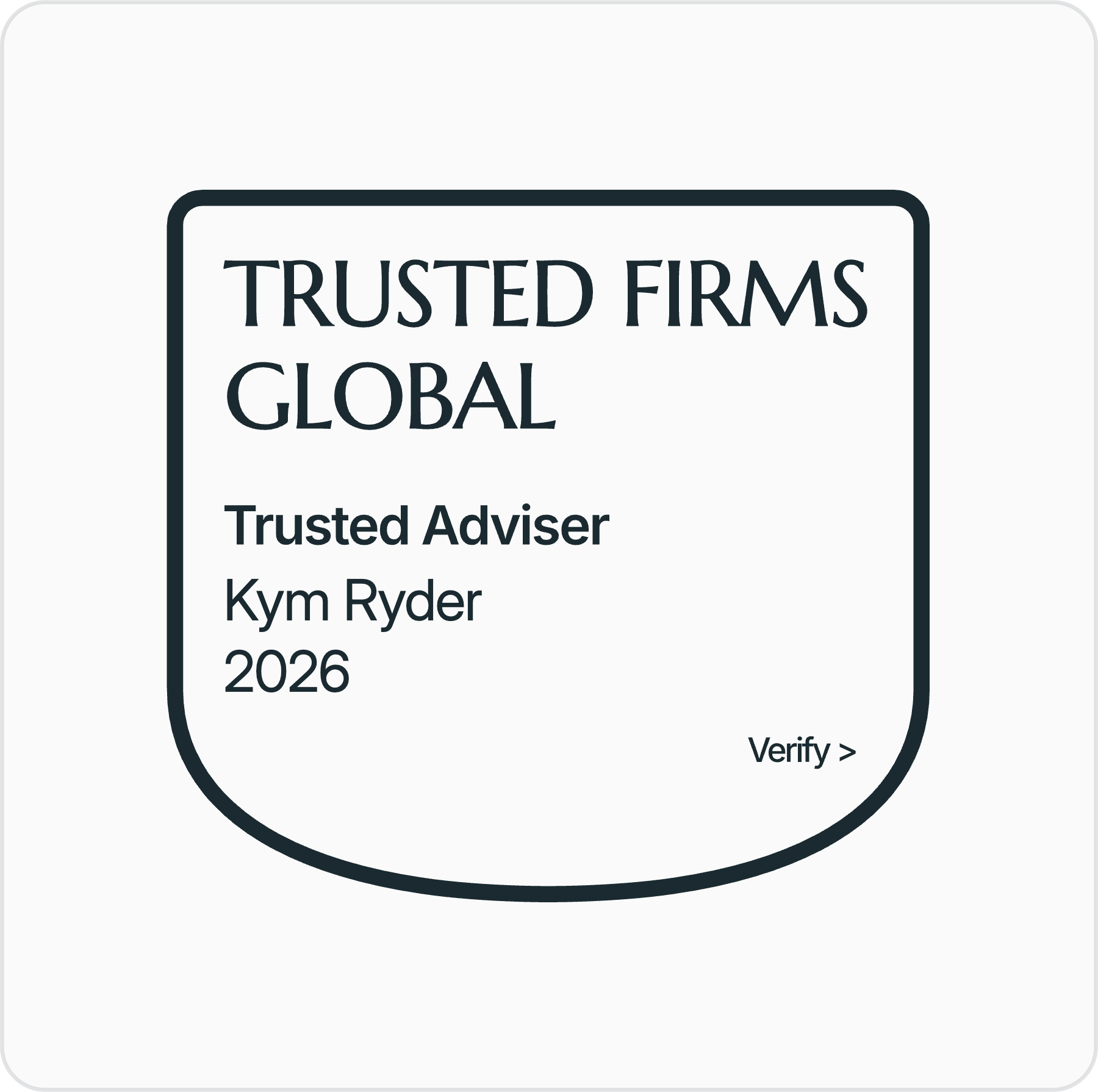 Trusted Adviser — Kym Ryder